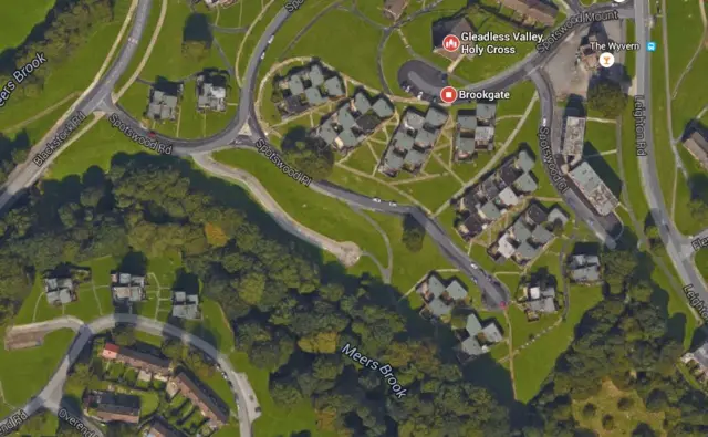 Map showing Spotswood Place