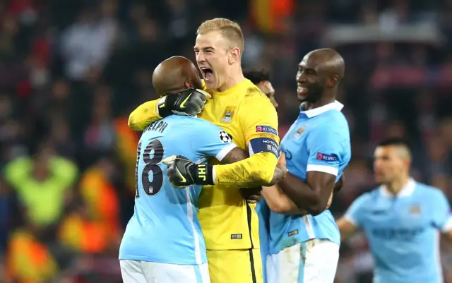 Manchester City celebrate