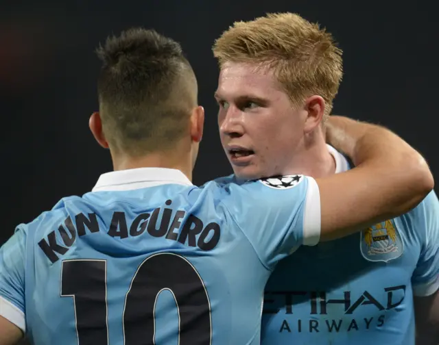 Sergio Aguero and Kevin De Bruyne