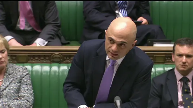 Business Secretary Sajid Javid