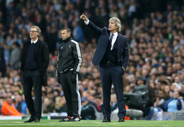 Laurent Blanc and Manuel Pellegrini