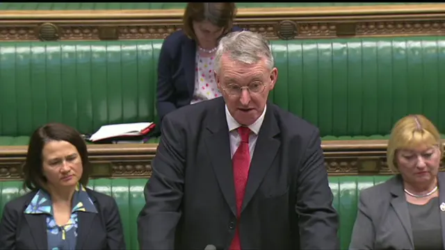 Shadow foreign secretary Hilary Benn