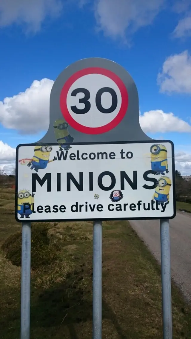 Minions sign