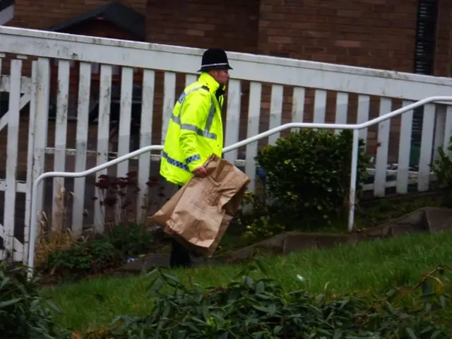 Bags removed from scene