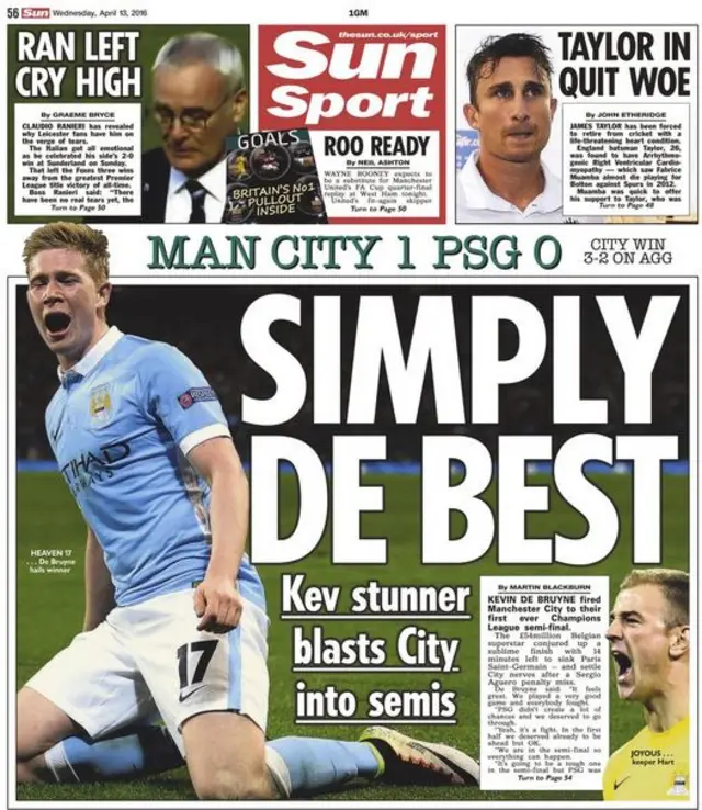 Sun back page