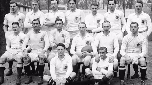 England team captained by Edgar Mobbs
