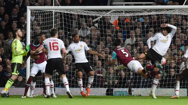 James Tomkins scores for West Ham