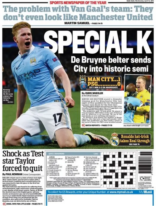 Daily Mail back page