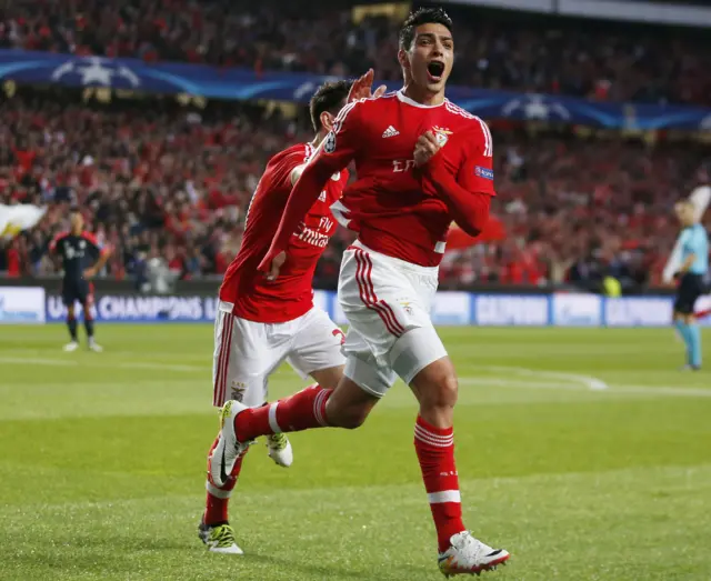 Raul Jiminez celebrates