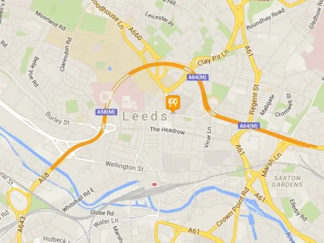 Map of Leeds City Centre