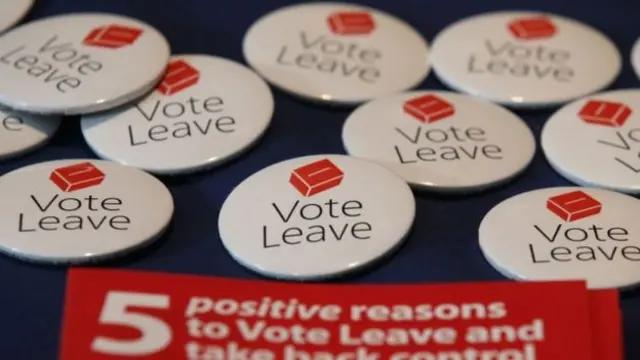 Vote Leave badges