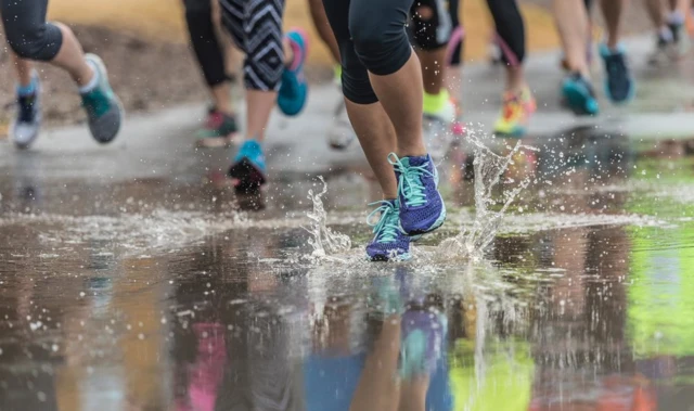 Park runners in Bristol