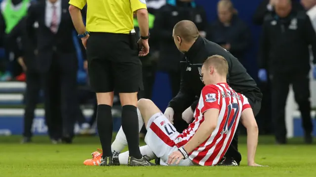 Injured Ryan Shawcross in January