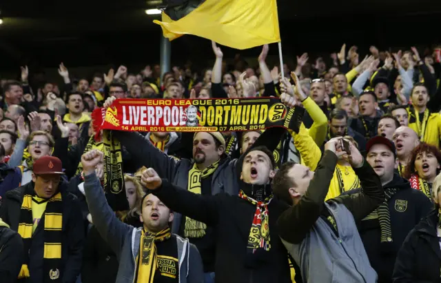 Fans at Anfield