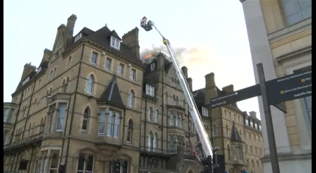 Fire at the Randolph Hotel, Oxford