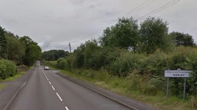 Iverley sign in Staffordshire