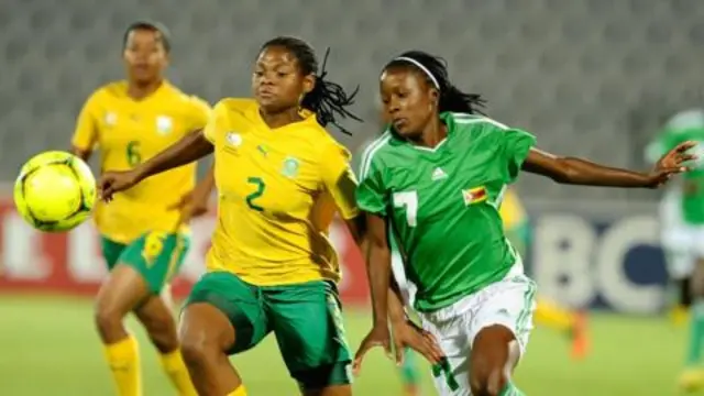 South Africa in action against Zimbabwe