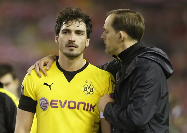 Mats Hummels and coach Thomas Tuchel