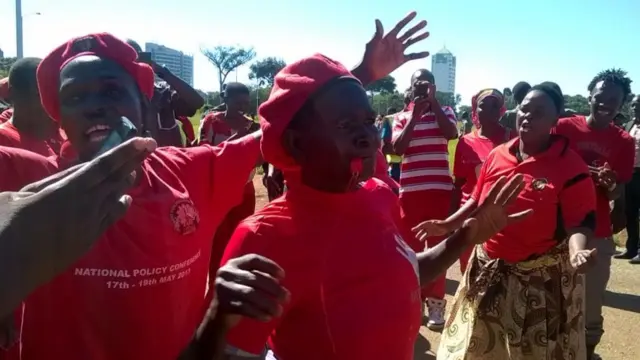 MDC marchers in Harare