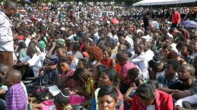 Praying in Lusaka