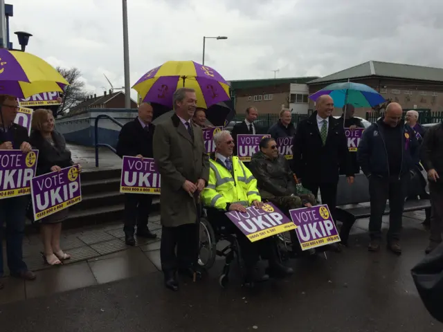 Nigel Farage and Bob Spink