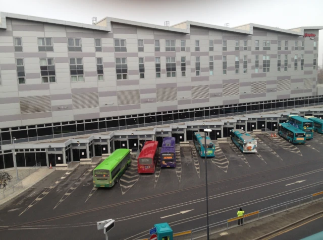 Buses at Derby bus station