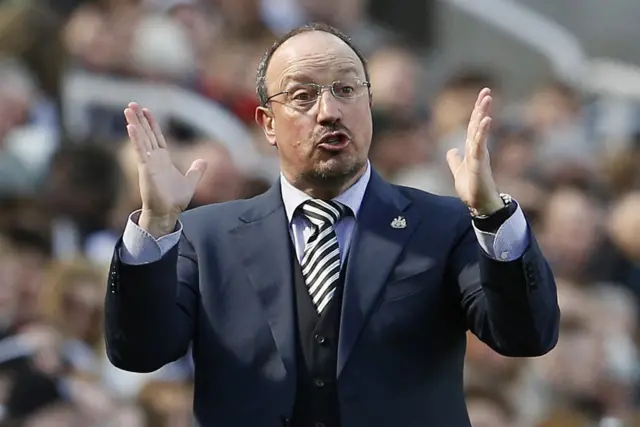 Newcastle manager Rafa Benitez