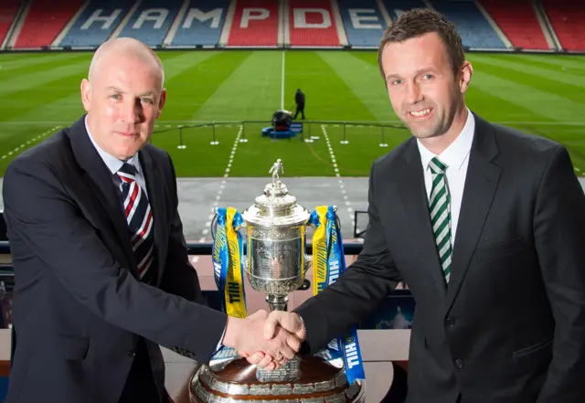 Rangers boss Mark Warburton and Celtic manager Ronny Deila