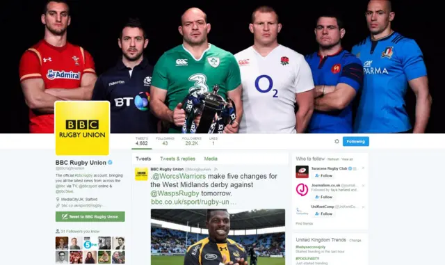 BBC Rugby Union Twitter