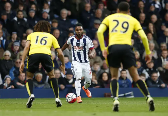 Stephane Sessegnon in action for West Brom