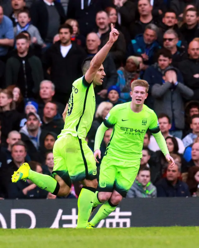 Sergio Aguero and Keven De Bruyne