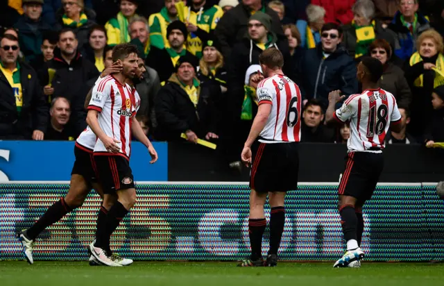 Fabio Borini of Sunderland celebrates