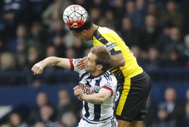 Troy Deeney in action