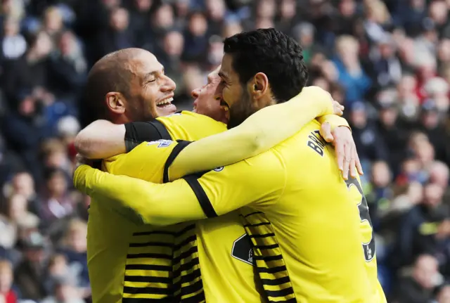 Watford players celebrate