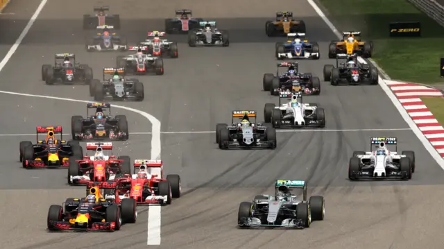 Start of Chinese grand prix