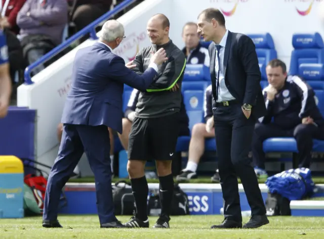 Claudio Ranieri and Slaven Bilic