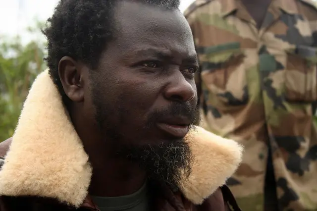 Pastor Frederic Bitsangou 'Ntumi,' a former ninja rebel fighter who fought the Congolese government from 1998 to 2003 and who recently converted his rebel movement into a political party, poses 20 June 2007 in the southeastern Congolese town of Kinkala