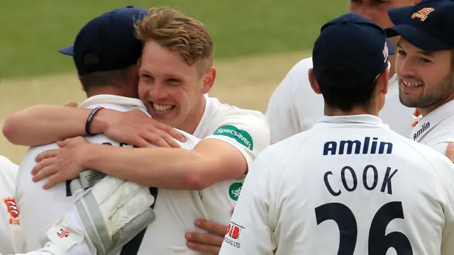 Jamie Porter celebrates