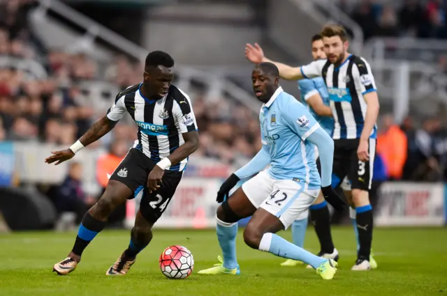 Cheik Tiote and Yaya Toure