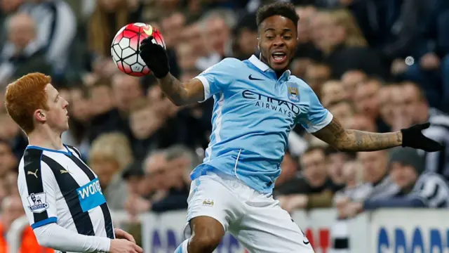 Jack Colback and Raheem Sterling