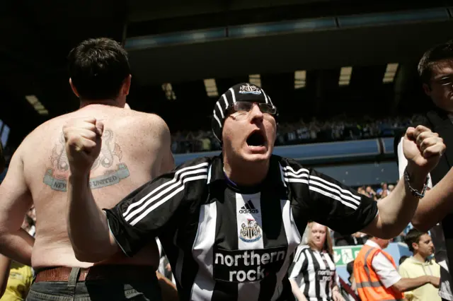 Newcastle fans