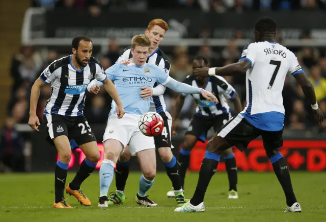 Andros Townsend and Kevin De Bruyne