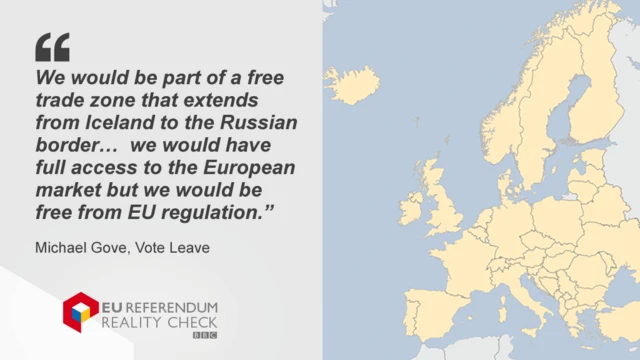 Map and quote: We would be part of a free trade zone from Iceland to Russian border