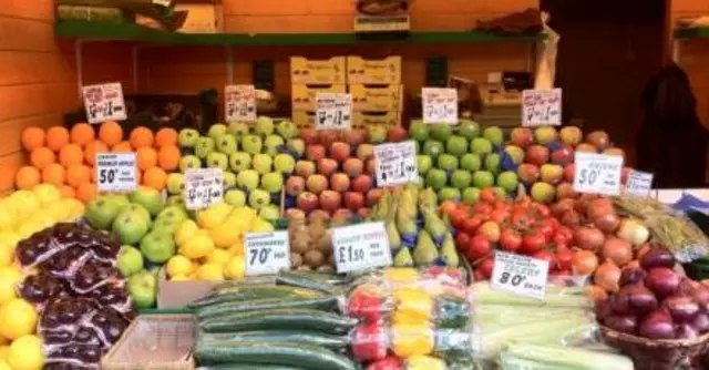 produce on stall