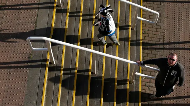 Newcastle fans arrive at St James's Park