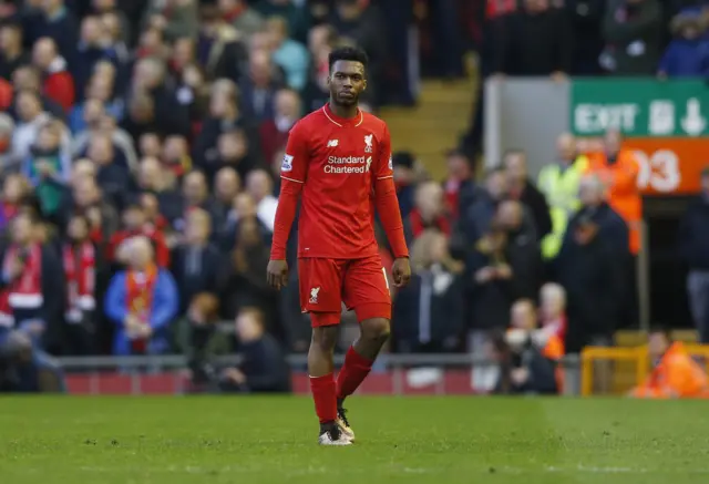 Daniel Sturridge is substituted