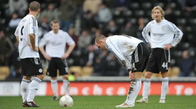 Derby County, dejected