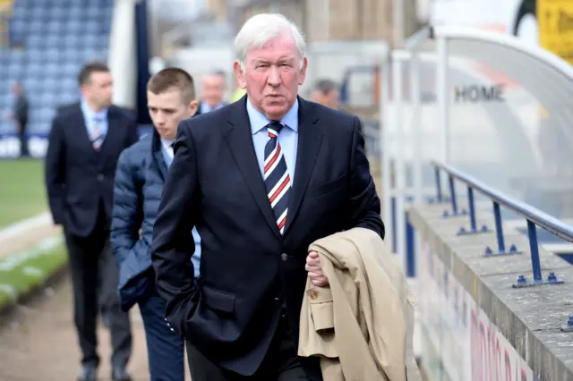 Former Rangers captain and manager John Greig