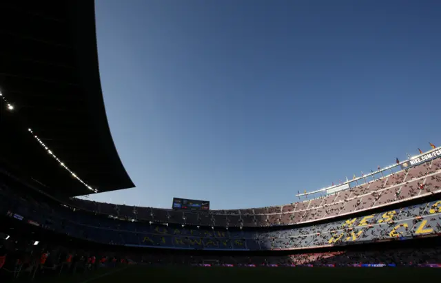 Nou Camp ahead of kick-off