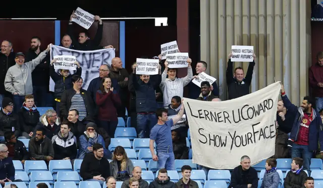 Aston Villa protest